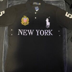 Ralph Lauren Black Polo Shirt - New York Edition